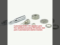 パーソナライズされたSS304 CNC精密部品 非標準加工 316 ステンレス鋼部品 パーソナライズされたピン 洗濯器 支架